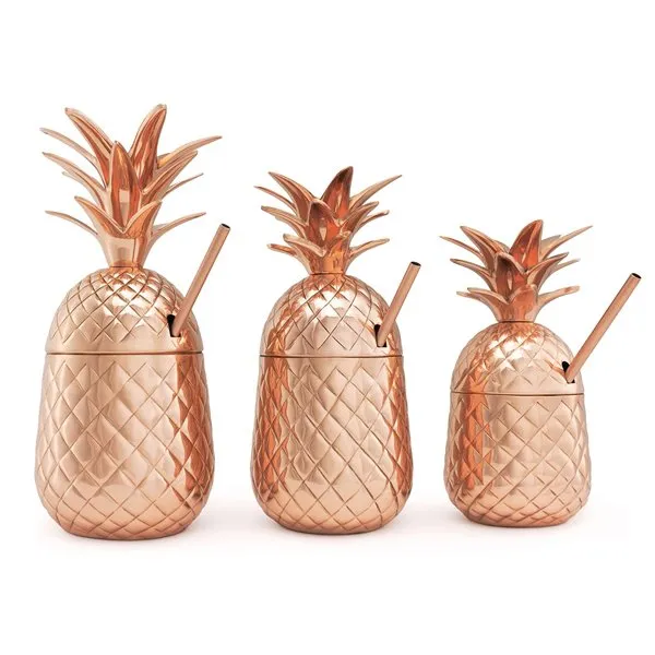 Miedziany kubek z pokrywką